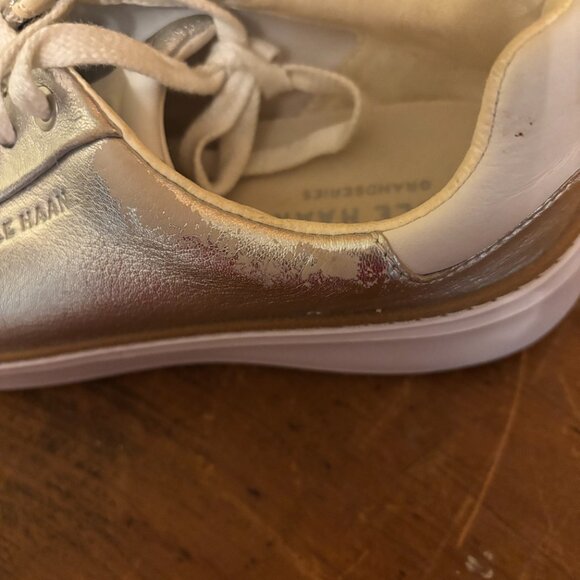 Ladies Cole Haan Silver Lace-Ups 8.5 - Picture 10 of 10